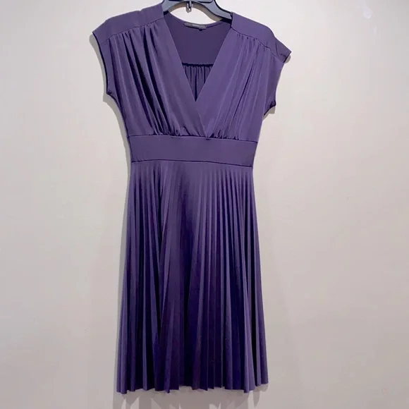 soprano purple dress Soprano Purple Dress Sleeveless Knit Tank Short Dress Stretch Womens Size S
